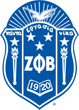 Zeta Phi Beta crest