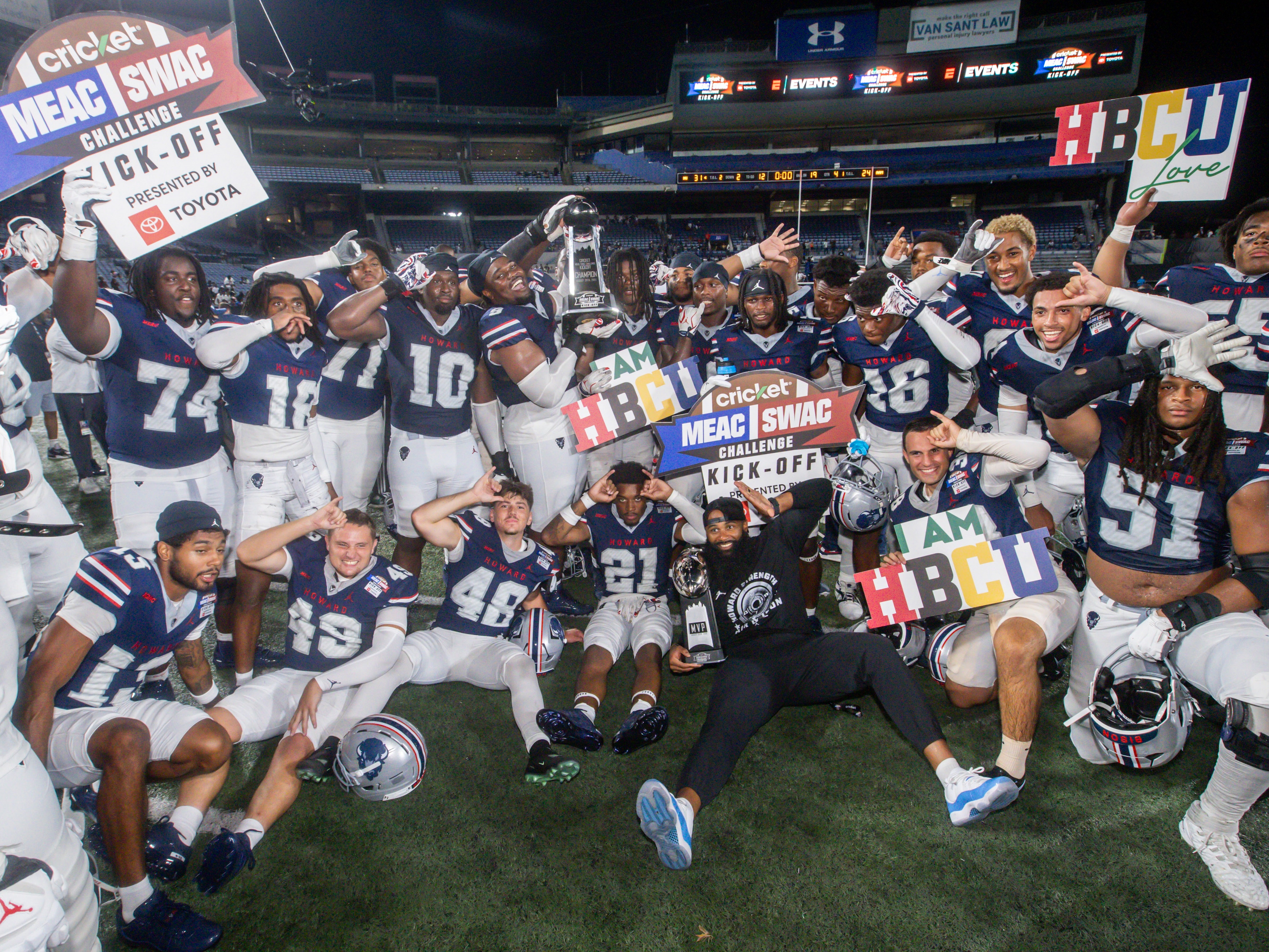 Howard Bison Rally Past Alabama A&M in Thrilling MEAC/SWAC Challenge Showdown